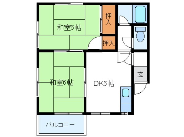 コーポ矢崎の物件間取画像